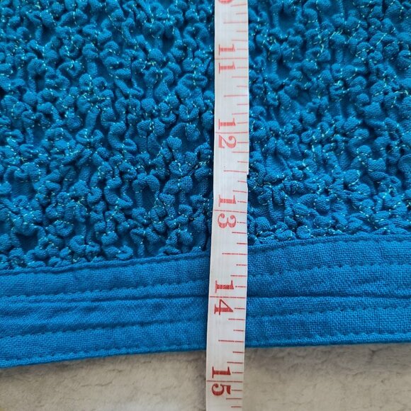 Vtg 80s D. Frank Electric Blue Cropped Jacket Women’s Size 4  Smocked Front USA - Picture 8 of 9